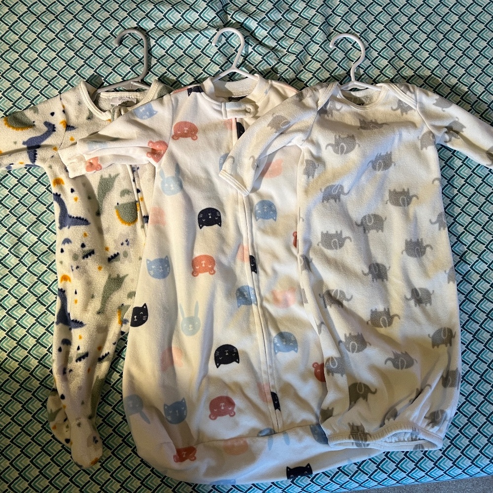 Winter Fleece Swaddle Bundle Size 3-6 months